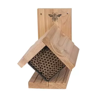 Woodlink Diamond Mason Bee House with Refillable Nest Tubes
