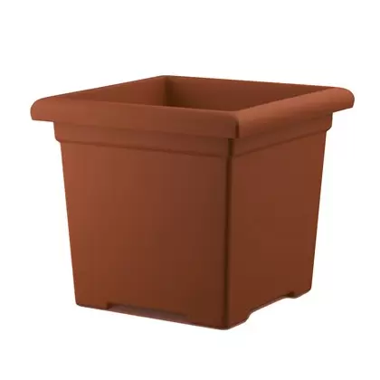 HC 15.5" Accent Square Planter Clay Akro Mils