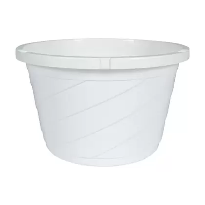 HC 12" Euro Hanging Basket Planter White