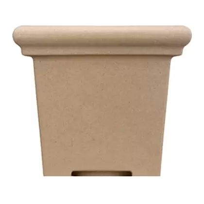 HC 24" Terrazzo Square Planter Sandstone