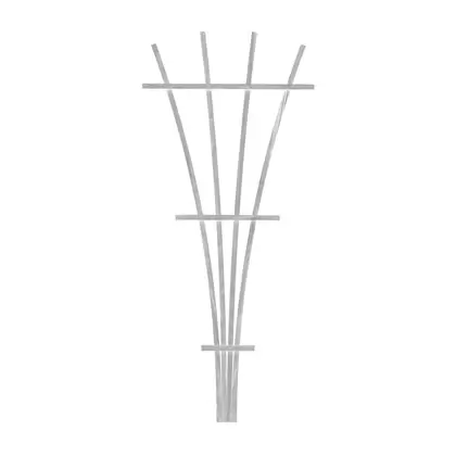 Panacea 48" White Wood Fan Trellis