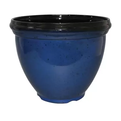 Southern Patio 15" HDR Heritage Planter Monaco Blue