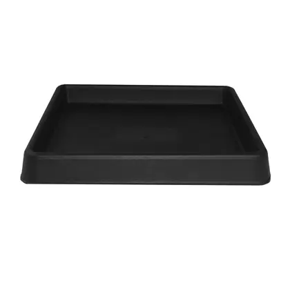 Tusco 15" Square Saucer Black