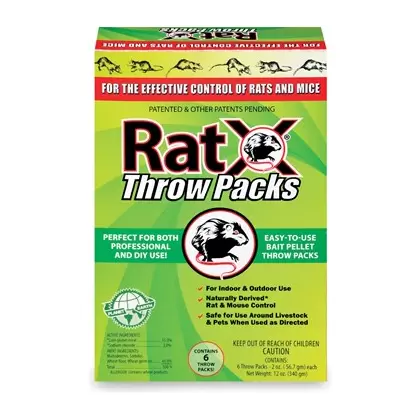 Ecoclear 12oz RatX Bait Pellet Throw Pack Box