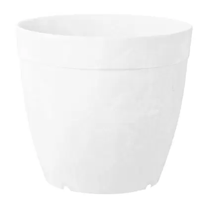 Artstone 10" Round Dolce Planter White