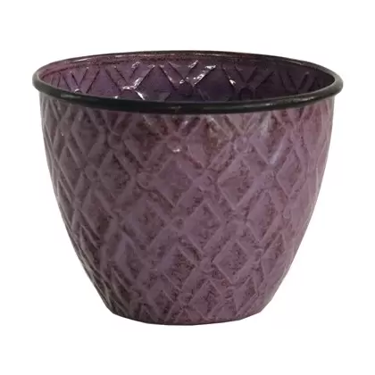 Robert Allen 5" Diamond Planter Plum
