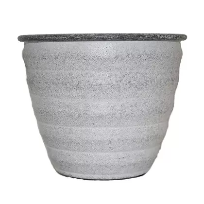 Robert Allen 12" Woodsdale Planter Dusted Pearl