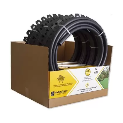 Valley View 20' Easy Diamond Boxed Edging w/6 9" Poly Stakes 1 Connector