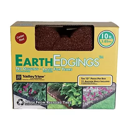 Valley View Earth Edge Rubber Edging Cedar Red