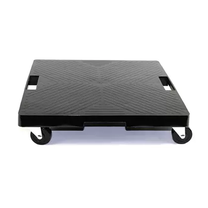 Devault 16" Square Plant Dolly with Handle Black