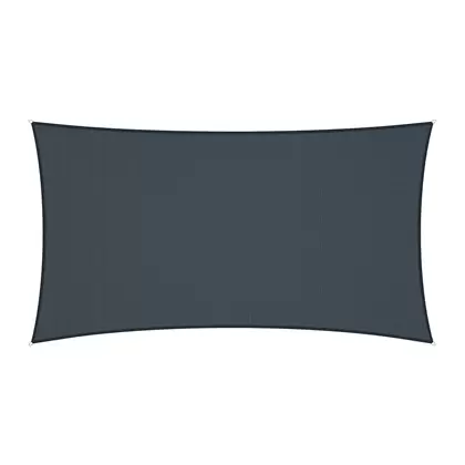 Coolaroo 16'5"x9'11" Premium Rectangle Shade Sail Kit Slate