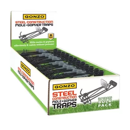 GONZO Wire Mole & Gopher Gopher Trap Bulk