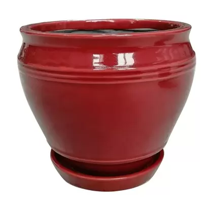 Southern Patio 6" Collins Planter Oxblood Finish