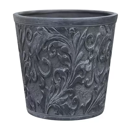 Southern Patio 6" Emma Planter Round Shape Gray Finish