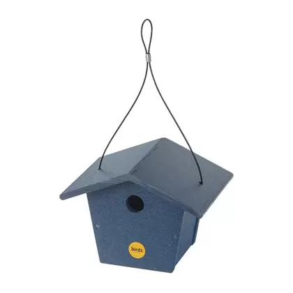 Birds Choice Bird House Recycled Plastic Navy Peony