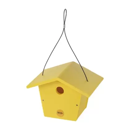 Birds Choice Bird House Recycled Plastic Yellow