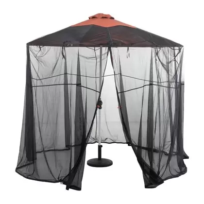 Classic Accessories 9' Round Water-Resistant Universal Patio Umbrella Insect Screen Canopy