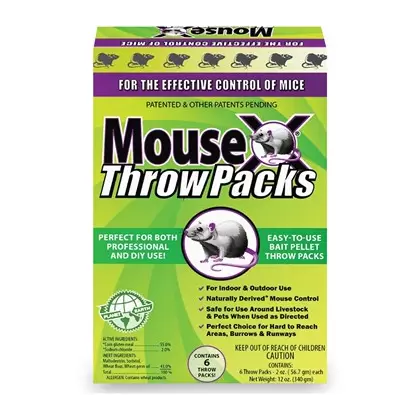 Ecoclear 12oz MouseX Bait Pellet Throw Pack Box