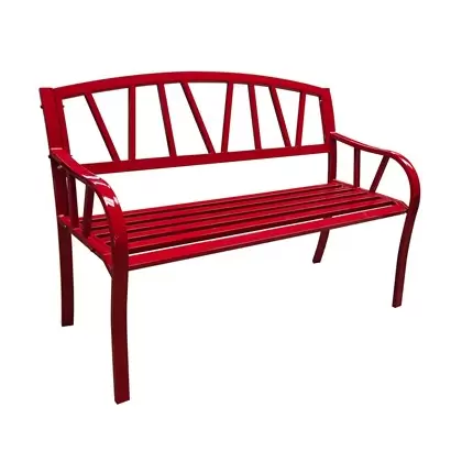 Gardener Select 4' Contemporary Bench Red Iron