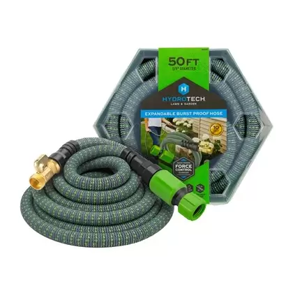 Hydrotech 5/8"x50' Expandable Burst Proof Hose Green