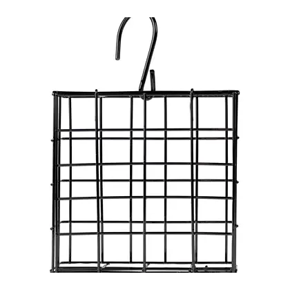 Natures Way Metal Suet Cage Bird Feeder 1 Cake Black