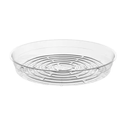 Panacea 10" diam Clear Plastic Saucer