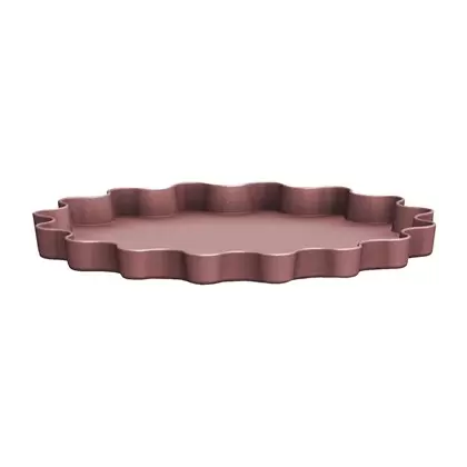 Bloem 6" Wave Deco Saucer Dusty Rose