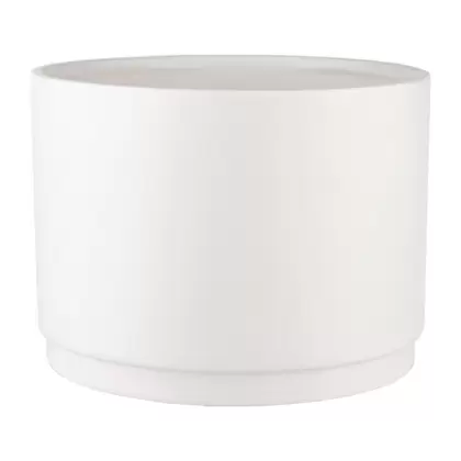 SSI 10"x9.6" Stepped Planter Matte White