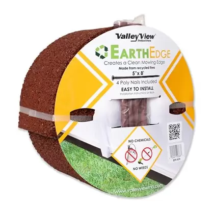 Valley View 8' Rubber Edging Red Roll