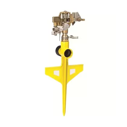 Dramm Colorstorm Impulse Stake Sprinkler Yellow