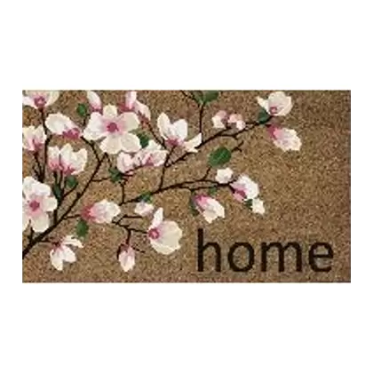 DHTG 18x28 PVC Coir Mat Cherry Blossoms