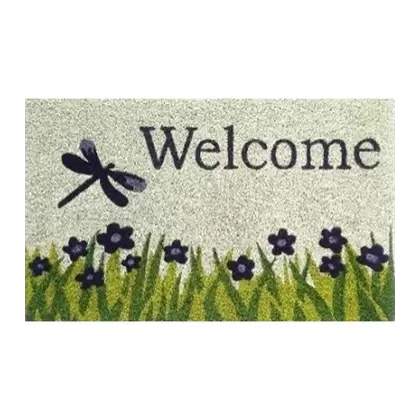 DHTG 18x28 PVC Coir Mat Dragonfly