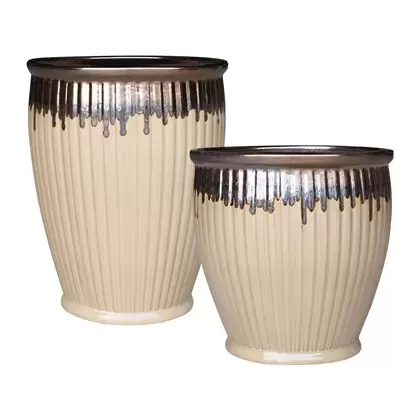 MCarr 30pc Ribbed Planter Pallet Gold Yellow Cream