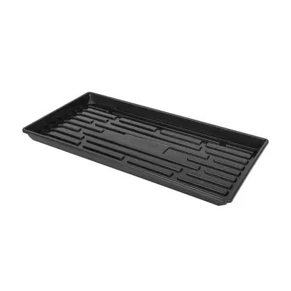 SunPack 1020 Heavy Duty Shallow Tray, No Holes, Black