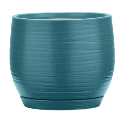 Southern Patio 6" Jasper Planter Teal Finish