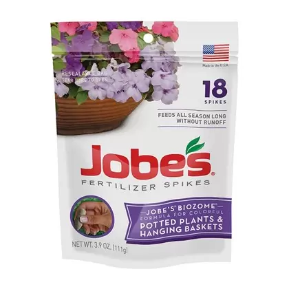 Jobes 18ct Potted Plant & Hanging Basket Spikes w/Clipstrips (24/CS)