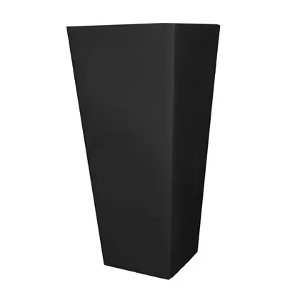 Tusco 32" Cosmo Tall square Planter Black