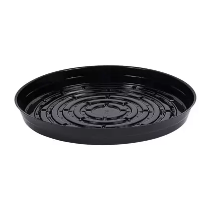 CWP 12" Black Heavy Gauge Vinyl Plant Saucer