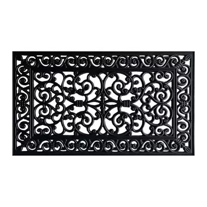 DHTG 22"x36" Extra Wide Tuff Wire Design Millenium Rubber Outdoor Doormat