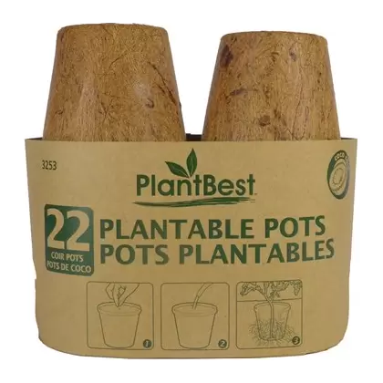 PlantBest 3.00" Coconut Coir Pot - 22 Pk
