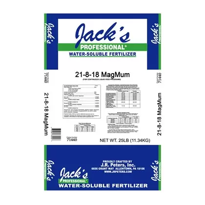Jacks Prof MagMum Feed W/ Magnesium 21-8-18 25Lb (80/PL)