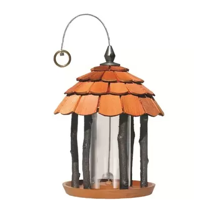 Perky Pet Wood Gazebo Feeder Hang Or Post Mount 2
