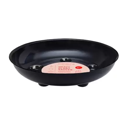 CWP 6" Black Carpet Saver Saucer