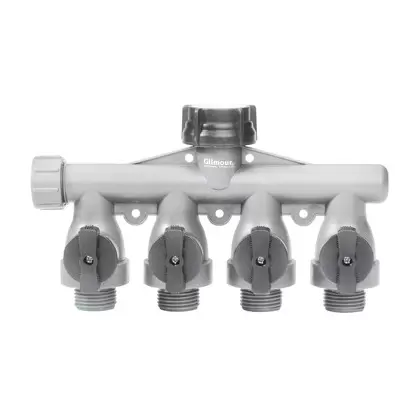 Gilmour Full Flow 4 Way Poly Shut Off w Nut