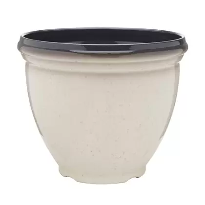 Southern Patio 12" Heritage Planter Ivory