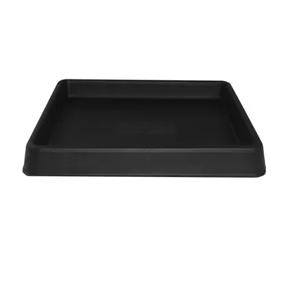 Tusco 11" Square Saucer Black