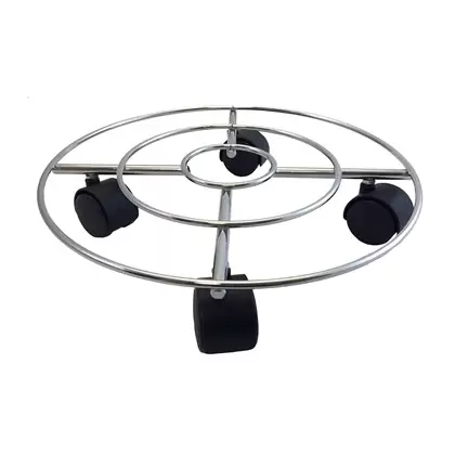 Wagner Wire Caddy Round Chrome 11.8D