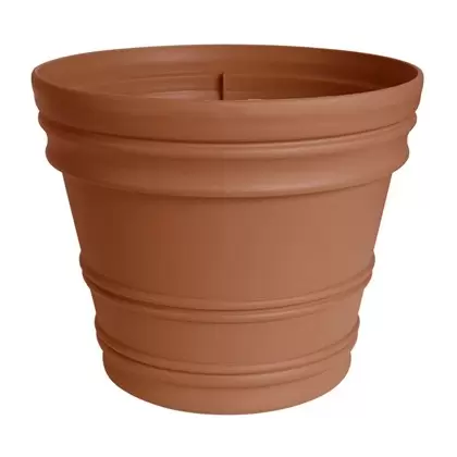 Bloem 12" Rolled Rim Planter Terra Cotta