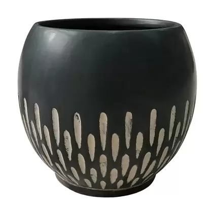 Southern Patio 6" Ava Planter Brown Finish