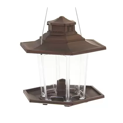Classic Small Lantern Plastic Hopper Feeder 2.6